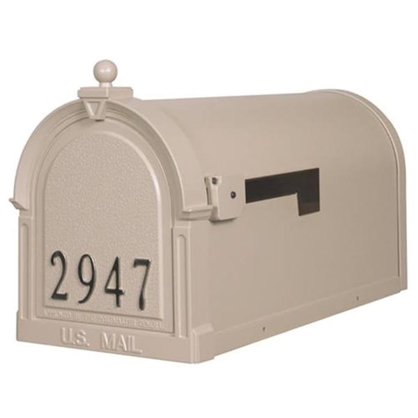 Berkshire Berkshire SCB-1015-FN-WH Berkshire Curbside Mailbox with Front Numbers-White SCB-1015-FN-WH - main